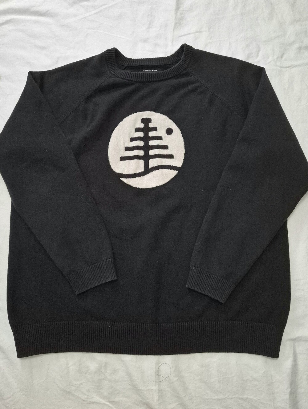 Burton Family Tree Crewneck Graphic Pine Tree Sweater XXL Unisex